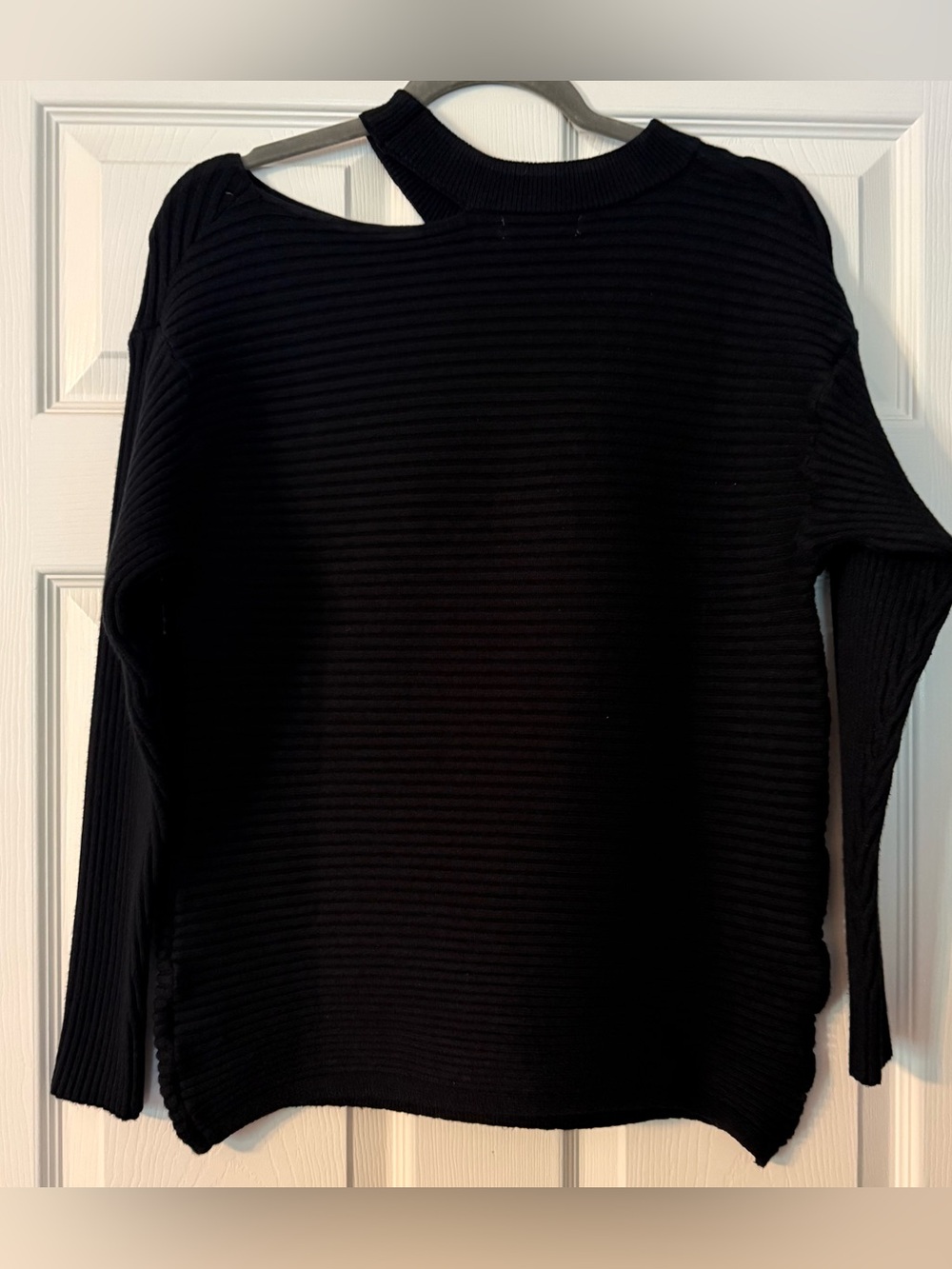 Black Ribbed Sweater - Picture 6 of 7